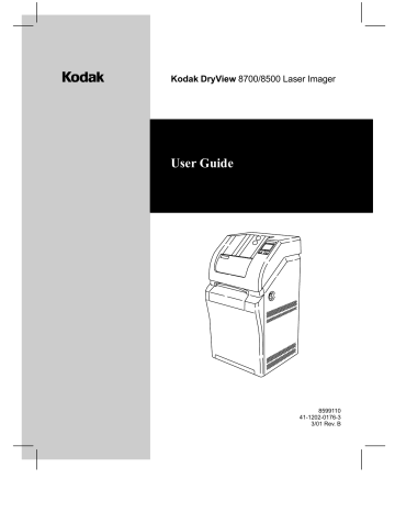 Kodak DryView 8500, DryView 8700 User Manual | Manualzz