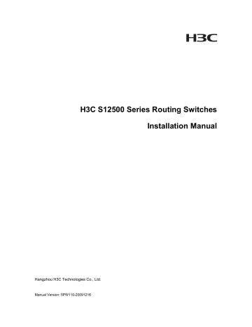 H3C S12500 Series Installation Instructions Manual | Manualzz H3C S12500 Series Installation Instructions Manual | Manualzz