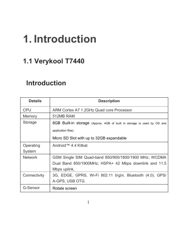 Verykool T7440 User Manual | Manualzz Verykool T7440 User Manual | Manualzz