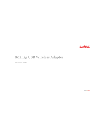 2Wire 802.11g, 802.11g USB Wireless Adapter Installation Manual | Manualzz 2Wire 802.11g, 802.11g USB Wireless Adapter Installation Manual | Manualzz