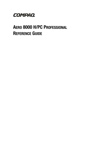 Compaq Aero 8000, Aero 8500 Reference Manual | Manualzz