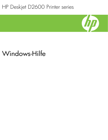 HP Deskjet D2600 Printer series Benutzerhandbuch | Manualzz HP Deskjet D2600 Printer series Benutzerhandbuch | Manualzz