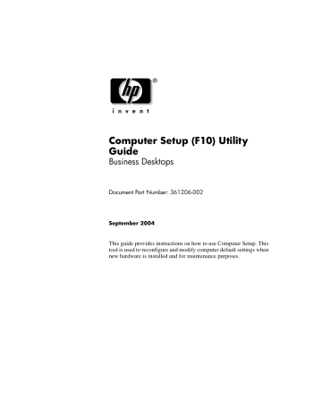 HP Compaq dx6100 Slim Tower PC Guide | Manualzz