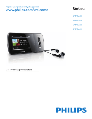 Philips SA1ARA04K/02 GoGEAR Multimediální MP3 přehrávač Používateľská príručka | Manualzz Philips SA1ARA04K/02 GoGEAR Multimediální MP3 přehrávač Používateľská príručka | Manualzz