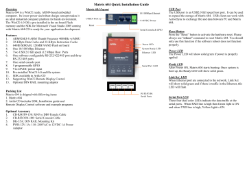 Artila Matrix 604 Quick Installation Manual | Manualzz Artila Matrix 604 Quick Installation Manual | Manualzz