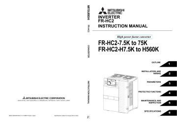 Mitsubishi Electric FR-HC2, FR-HC2-7.5K Instruction Manual | Manualzz