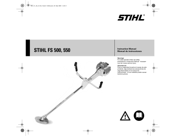 Stihl FS 500, FS 550 Instruction Manual | Manualzz