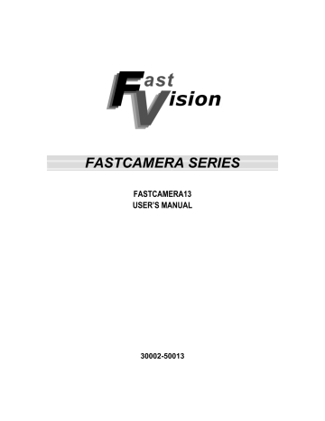 FastVision FastCamera13 User Manual | Manualzz FastVision FastCamera13 User Manual | Manualzz