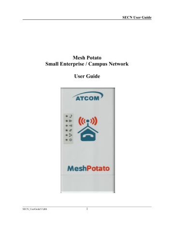 ATCOM Mesh Potato User Manual | Manualzz ATCOM Mesh Potato User Manual | Manualzz