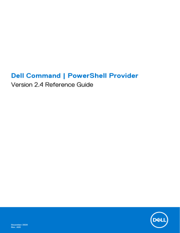 Dell Powershell Provider Command Reference Guide | Manualzz Dell Powershell Provider Command Reference Guide | Manualzz