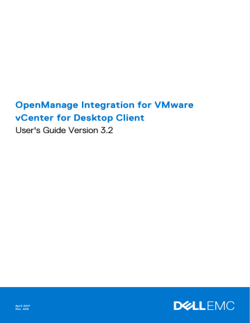 Dell OpenManage Integration for VMware vCenter software User's guide | Manualzz Dell OpenManage Integration for VMware vCenter software User's guide | Manualzz