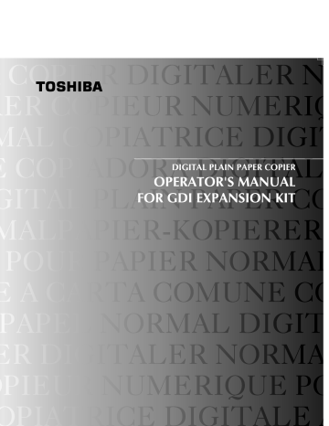Toshiba e-studio 12, e-studio 15 Operator's Manual | Manualzz Toshiba e-studio 12, e-studio 15 Operator's Manual | Manualzz