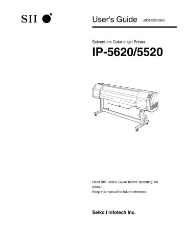 Seiko I Infotech IP-5520, IP-5620 User Manual | Manualzz Seiko I Infotech IP-5520, IP-5620 User Manual | Manualzz