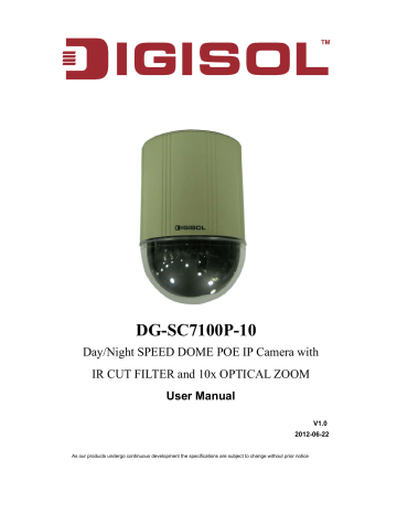 Digisol DG-SC7100P-10 User Manual | Manualzz Digisol DG-SC7100P-10 User Manual | Manualzz