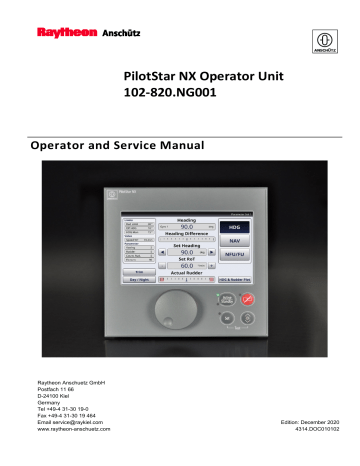 Raytheon PilotStar NX Operation Manual Manualzz