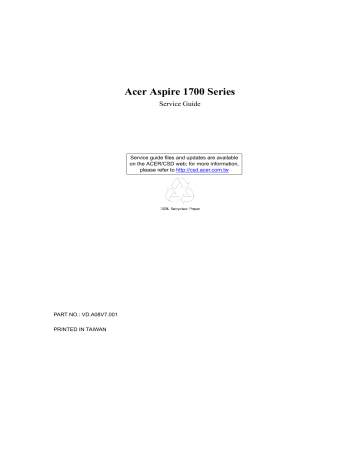 Acer 1700 Laptop User manual | Manualzz Acer 1700 Laptop User manual | Manualzz