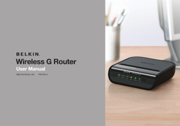 Belkin F5D7234-4 Network Router User manual | Manualzz