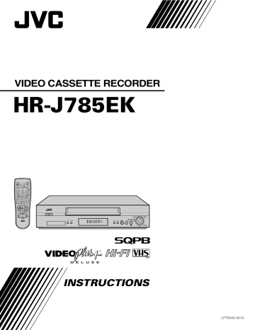 JVC HR-J785EK Speaker System User manual | Manualzz JVC HR-J785EK Speaker System User manual | Manualzz