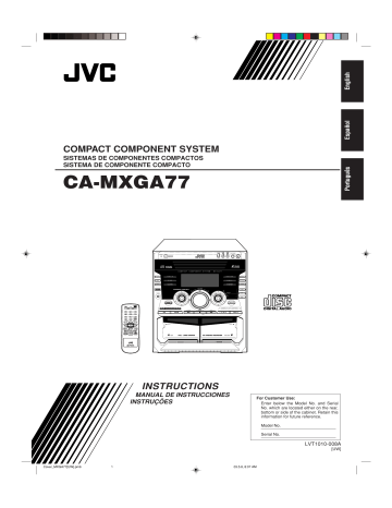 JVC CA-MXGA77 Stereo System User manual | Manualzz JVC CA-MXGA77 Stereo System User manual | Manualzz