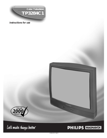 Philips TP3284C1 CRT Television User manual | Manualzz