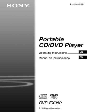 Sony DVP-FX950 CD Player Operating instructions | Manualzz Sony DVP-FX950 CD Player Operating instructions | Manualzz