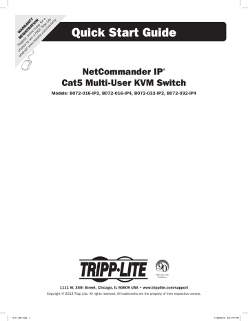 Tripp Lite B072-032-IP4 Switch User manual | Manualzz Tripp Lite B072-032-IP4 Switch User manual | Manualzz
