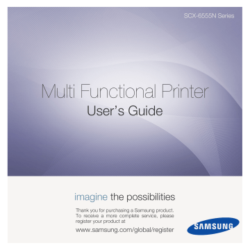 Samsung SCX-6555N Printer User manual | Manualzz