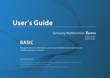 Samsung SL-M2875FW All in One Printer User manual | Manualzz Samsung SL-M2875FW All in One Printer User manual | Manualzz