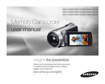 Samsung SMX-K45LN Camcorder User manual | Manualzz Samsung SMX-K45LN Camcorder User manual | Manualzz