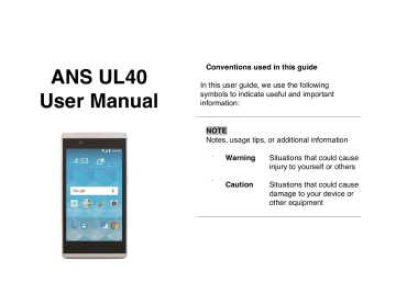 ANS UL40 Smartphone User Manual | Manualzz ANS UL40 Smartphone User Manual | Manualzz