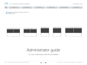 Cisco TelePresence MX800 Guide | Manualzz Cisco TelePresence MX800 Guide | Manualzz