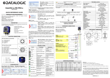 Datalogic Datavs Vision Sensor Quick Manual Manualzz