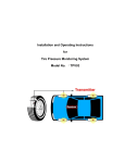 Moniletron Electronic TPV03 Installation And Operating Instructions Manual