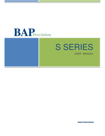 BAP Precision S SERIES User Manual | Manualzz BAP Precision S SERIES User Manual | Manualzz