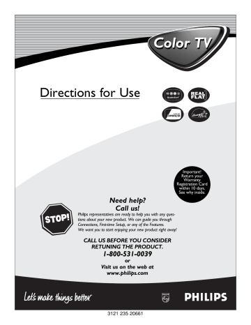 Philips 27PT633R Directions For Use Manual | Manualzz Philips 27PT633R Directions For Use Manual | Manualzz