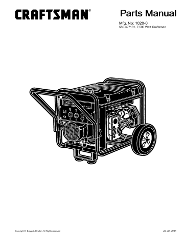 Simplicity 580.327181, 7,500 Watt Craftsman Manual | Manualzz Simplicity 580.327181, 7,500 Watt Craftsman Manual | Manualzz