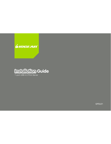 IOGear GPSU21 Installation guide | Manualzz