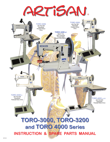 Artisan Home Furniture TORO-3000 Spare Parts & Instruction Manual | Manualzz