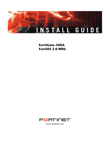 Using the CLI. Fortinet FortiGate FortiGate-500A | Manualzz Using the CLI. Fortinet FortiGate FortiGate-500A | Manualzz