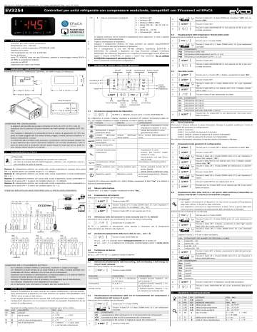 Evco Ev N Controller Manuale Utente Manualzz