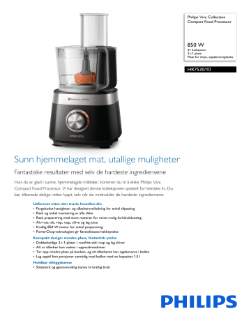 Philips Hr Viva Collection Compact Food Processor