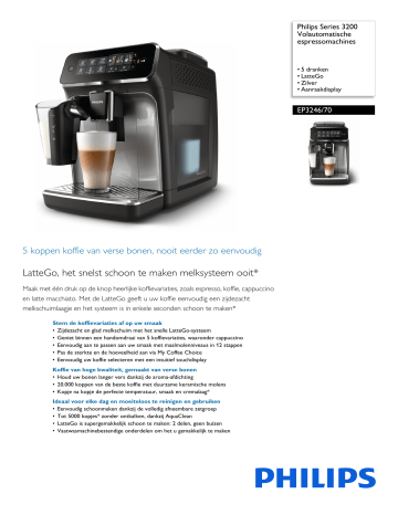 Philips Ep Series Volautomatische Espressomachines