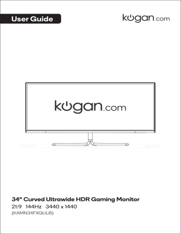 Kogan KAMN34FXQULB 34 Inch Curved Ultrawide HDR Gaming Monitor User Guide | Manualzz Kogan KAMN34FXQULB 34 Inch Curved Ultrawide HDR Gaming Monitor User Guide | Manualzz