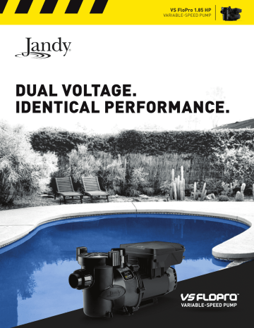 Jandy VS Flopro Variable Speed Pump User Guide Manualzz