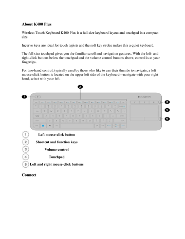 Logitech Wireless Touch Keyboard Instructions Manualzz