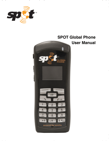 SPOT Global Phone User Manual | Manualzz