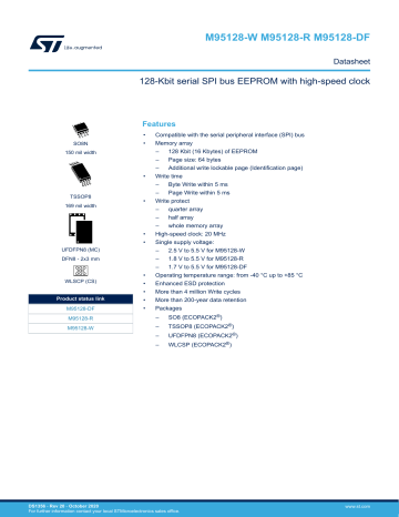 STMicroelectronics M95128 DF Datasheet Manualzz