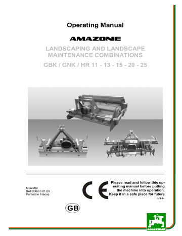 Amazone GBK / GNK / HR Operating Manual | Manualzz Amazone GBK / GNK / HR Operating Manual | Manualzz