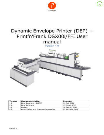 Neopost DS-600i/iQ Document System User Manual | Manualzz Neopost DS-600i/iQ Document System User Manual | Manualzz