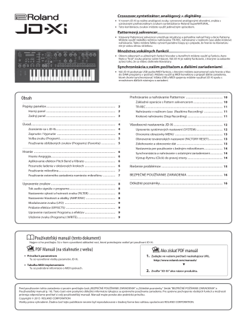 Hranie. Roland JD-Xi | Manualzz Hranie. Roland JD-Xi | Manualzz
